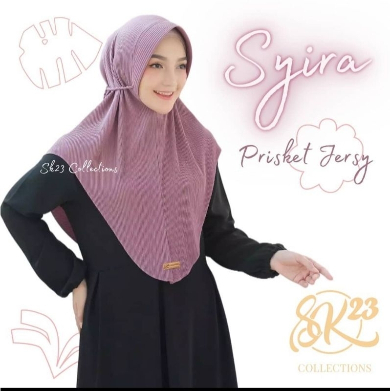 Aelsafa Hijab Jilbab Jersey Premium | Syira Plisket by SK23 Collection