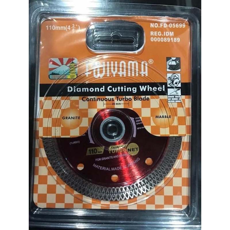 pisau potong granit 4inch Fujiyama diamond cutting wheel