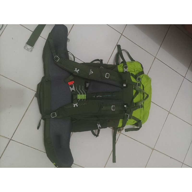 carrier eiger equator 65l lime