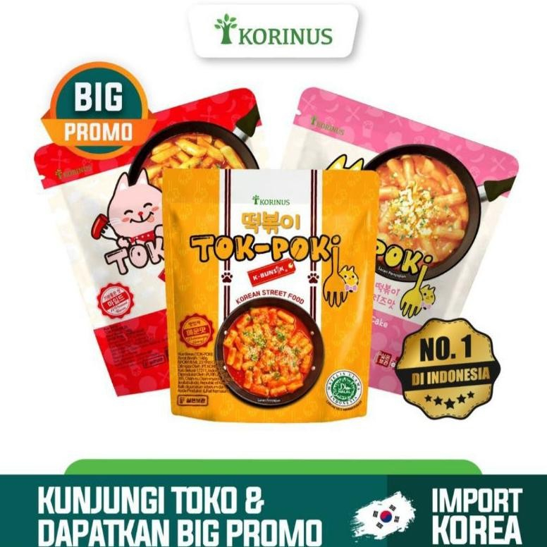 

Toppoki/Tok-poki Original Cheeses Mild Halal/Korinus K-Bunsik - Toppoki Korinus