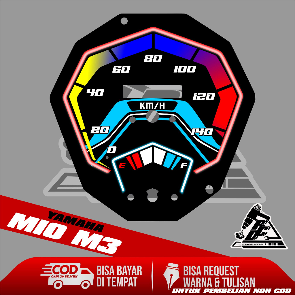 papan speedometer custom mio m3 panel spido meter custom mio m3