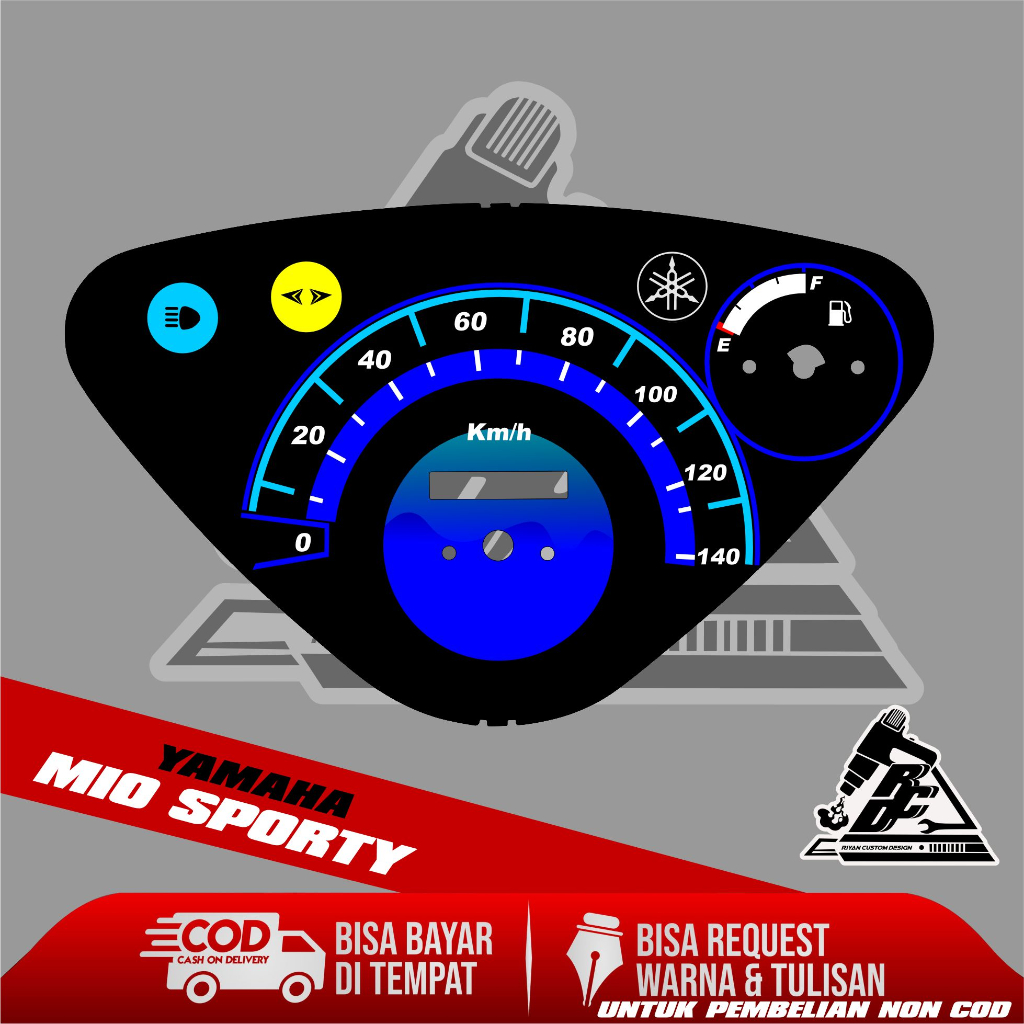papan speedometer custom mio sporty panel spido meter custom mio sporty