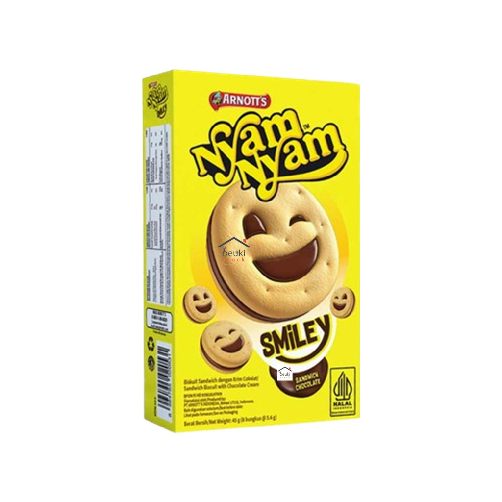 

Nyam-Nyam Smiley Biskuit Sandwich Cokelat dari Arnott's