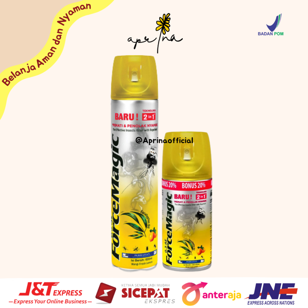 FORCE MAGIC Lemon Pembasmi Nyamuk 275 ml & 600 ml