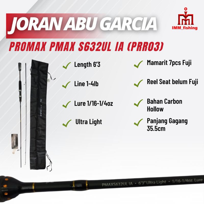 JORAN ABU GARCIA PROMAX | Tongkat Pancing | Fishing Rod | Spinning
