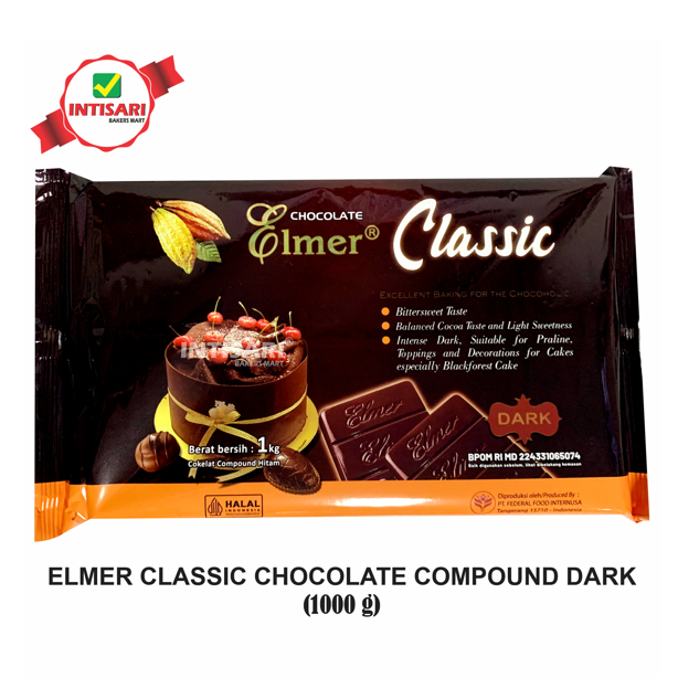 

ELMER CLASSIC CHOCOLATE COMPOUND DARK 1000 G