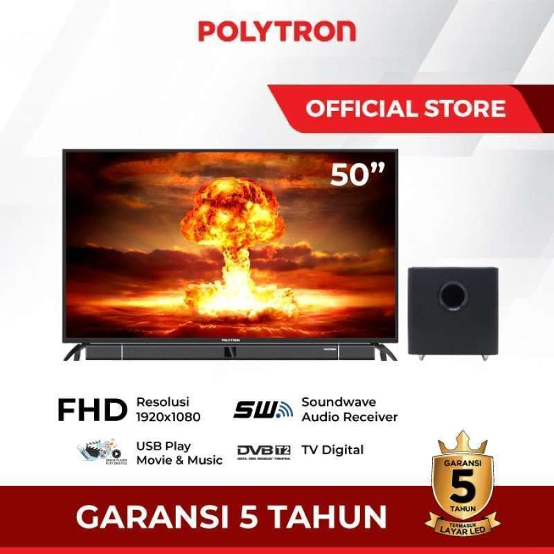 LED TV Polytron TV 50 inch Digital Cinemax Soundbar PLD 50BV8758