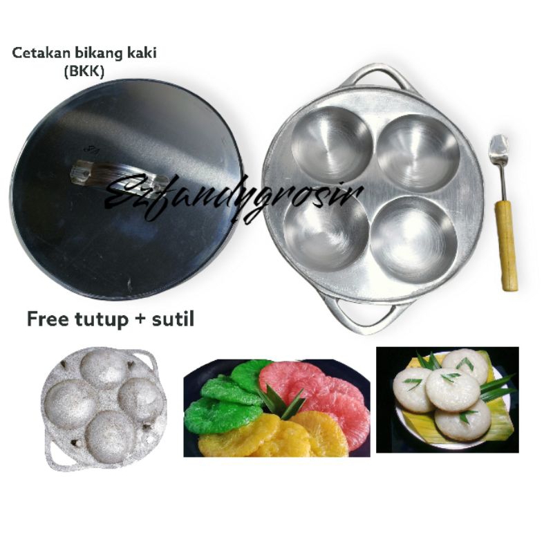 cetakan kue serabi kaki kecilSelong /apem selong