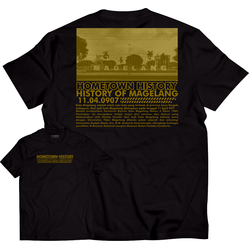 Kaos Magelang Baju Ikon Kota Magelang Jawa Tengah Bahan Cotton Combed 30s