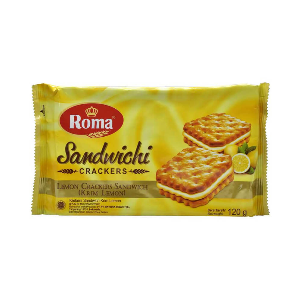 

Roma Sandwichi Crackers Lemon 120g