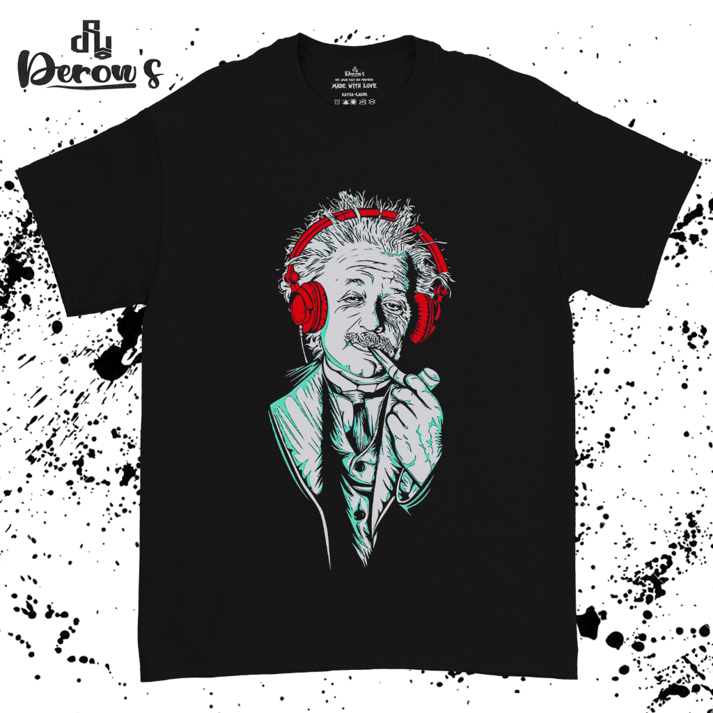 Derows Tshirt Albert Einstein Relaxed | Kaos Animasi Einstein