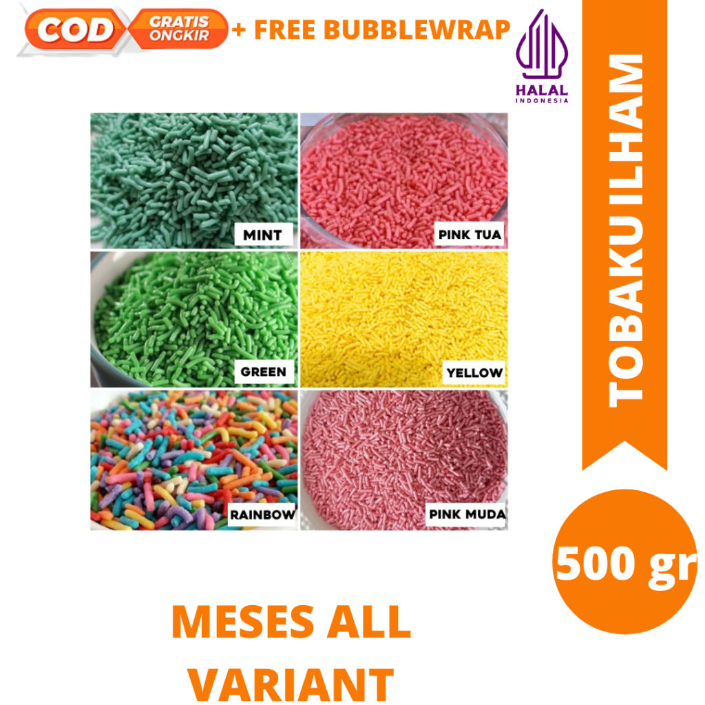 

Meses elmer/gogo/holden warna warni 250 gram