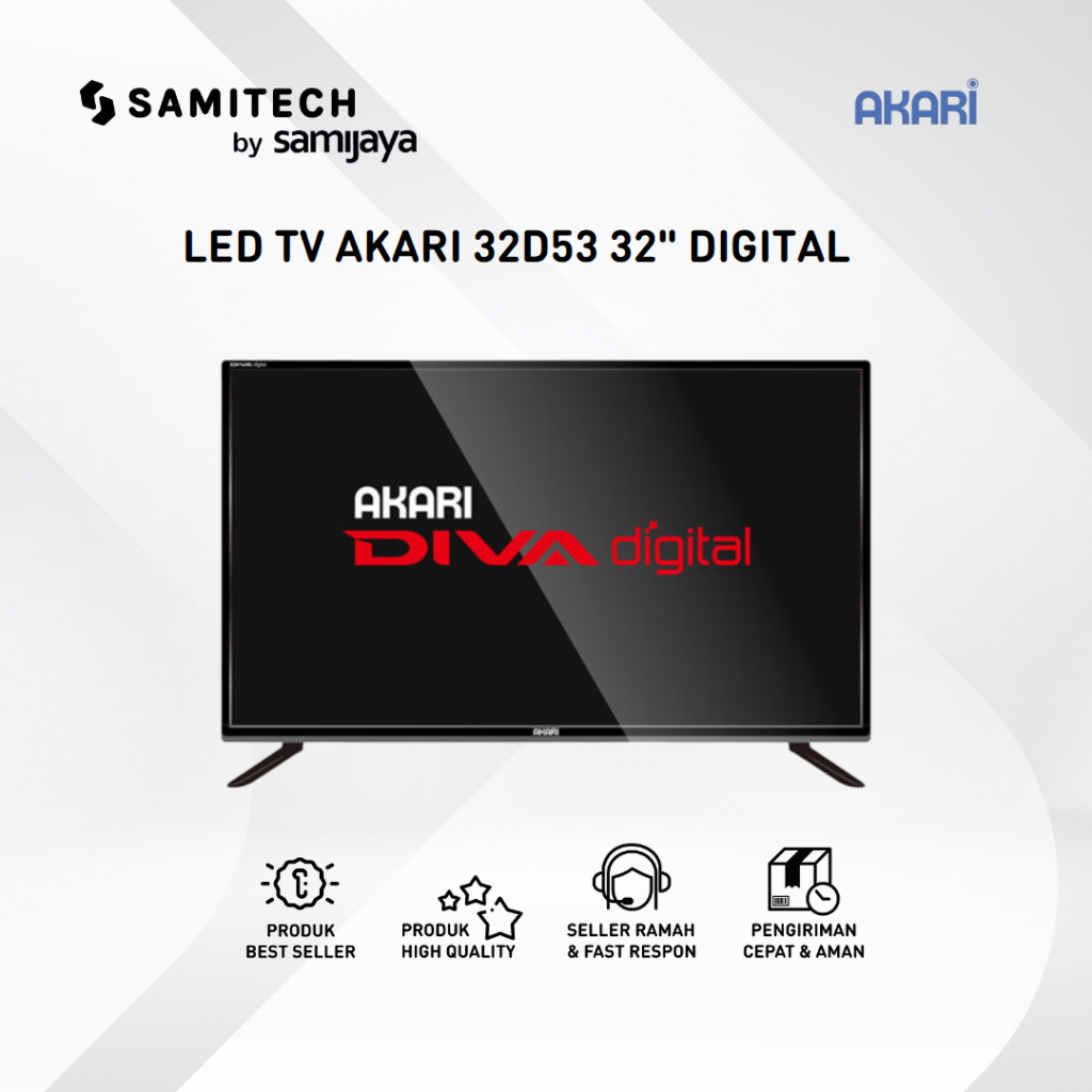 TV LED AKARI 32" LE-32D53 HD DIGITAL TV 32D53