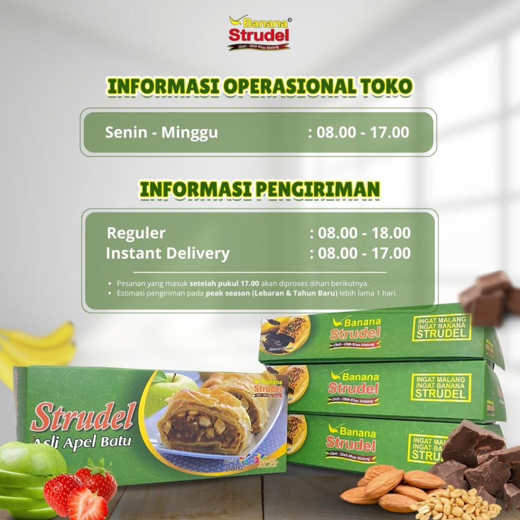 Choco Banana Strudel Oleh-Oleh Khas Malang Oleh-Oleh Jawa Timur