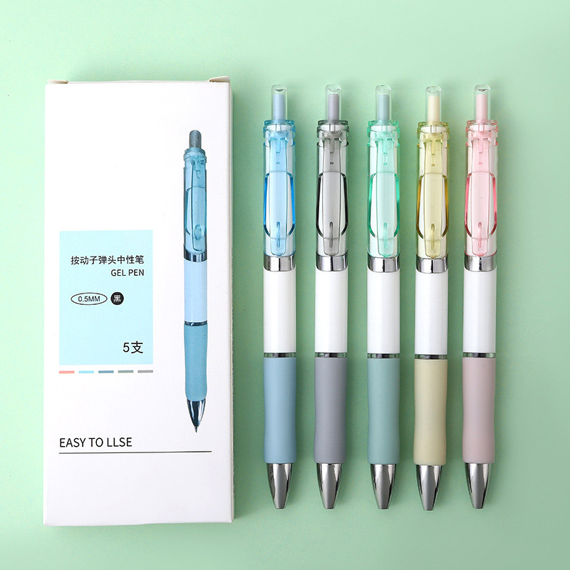

batamall - Pena Mekanik Macaron Grip Pastel Korea 0.5mm #ST060 / Pulpen Mekanik Makaron Tip Bullet / ATK Korea
