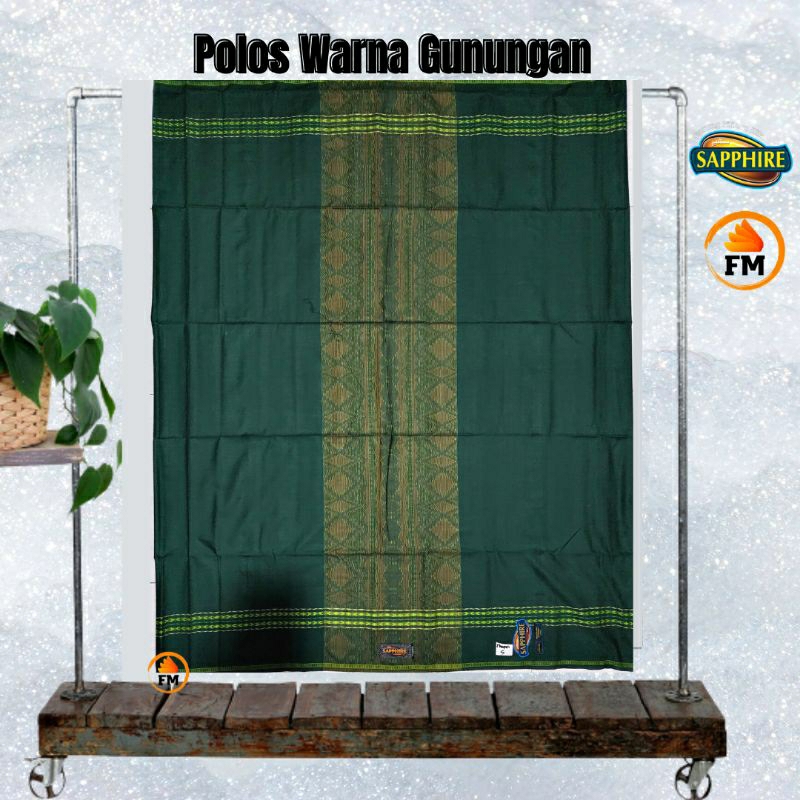 Sarung Tenun Shappire Motif Polos Warna Gunungan PWG  premium Pria Dewasa Sarung Safir Sapire Shapir
