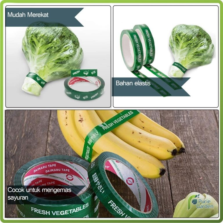 

8 roll & 12 Roll Lakban Sayur Ukuran 12mm x 50m & 18mm x 50m