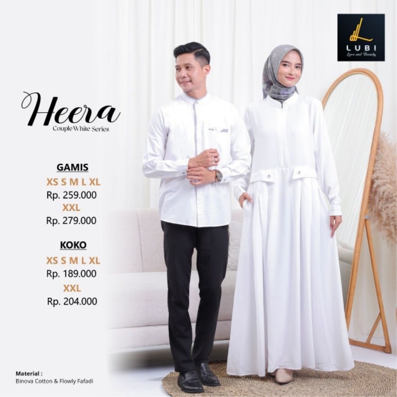 Lubi Heera Couple Lubi Couple Heera Gamis Putih Koko Putih Gamis Terbaru Koko Terbaru