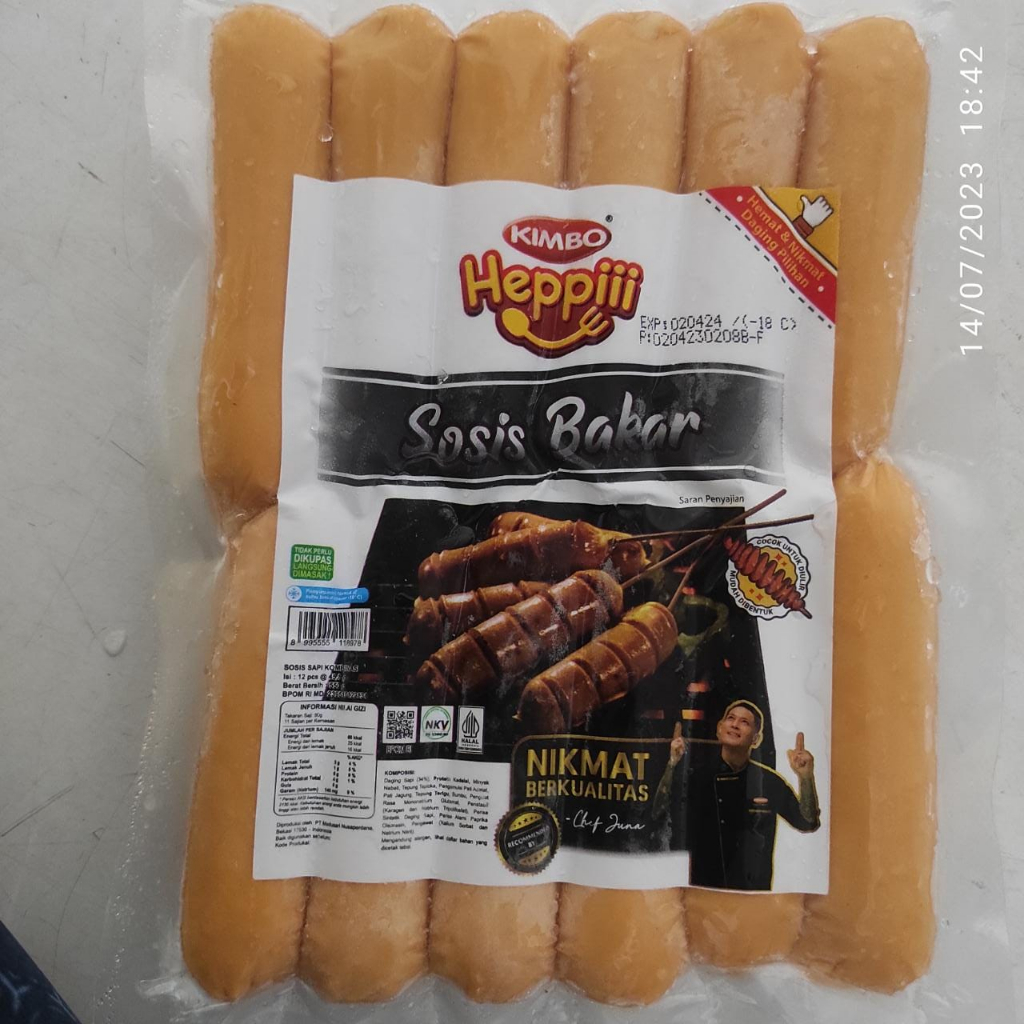 

Kimbo Sosis Bakar 500 gram isi 12