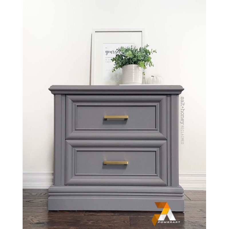 NAKAS MINIMALIS MODERN CAT DUCO DRAWER DRESSER DUCO MEJA SAMPING CAT DUCO