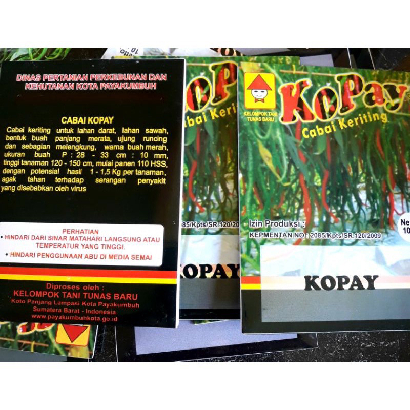 {25 Biji} Benih Cabe  Keriting Kopay Repack