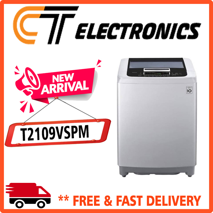 LG T2109VSPM MESIN CUCI 9 KG TOP LOADING WASHER T2109 2109VSPM