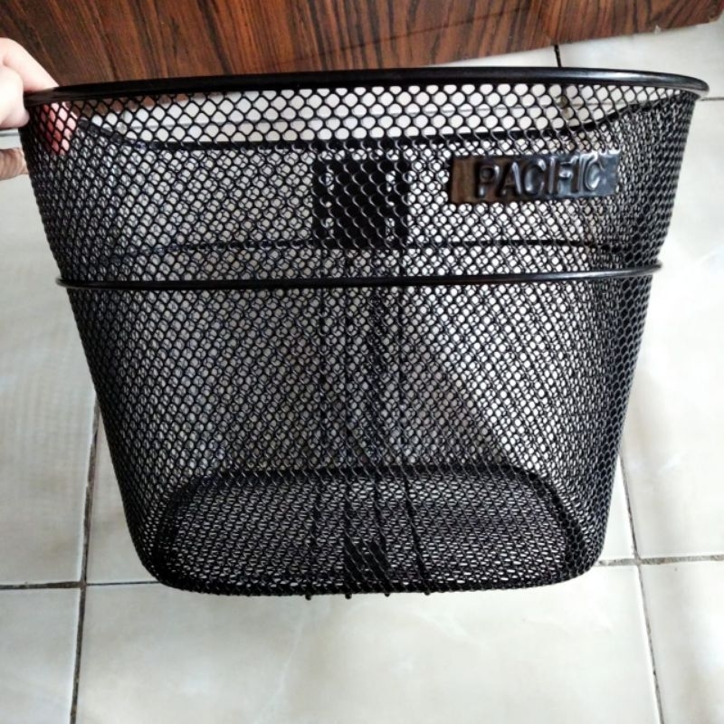 Keranjang Sepeda Mini Lipat merk Pacific Bahan Besi Tebal