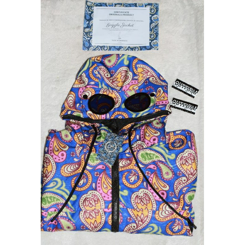 Jacket goggle Paisley outfirm Indonesia 100% original BNWT