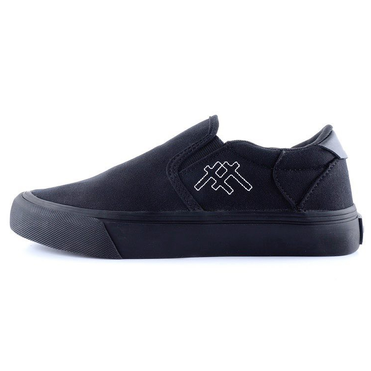 MOOS FOOTWARE FLIP FULL BLACK ORIGINAL* SEPATU CASUAL SEPATU PRIA SEPATU WANITA BISA COD