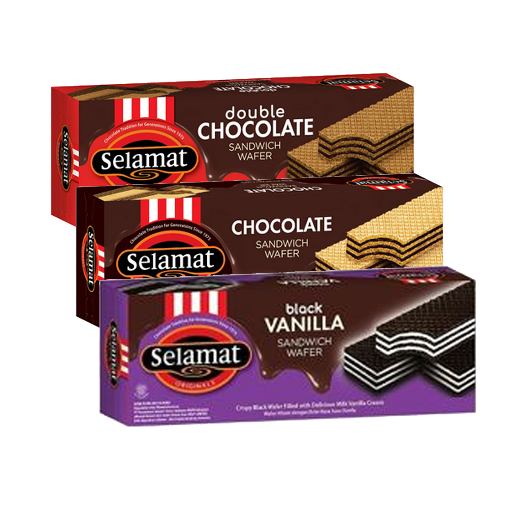 

Selamat Sandwich Wafer Chocolate 145 g