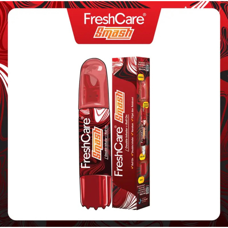 Freshcare Smash 4 in 1 | Inhaler + Roll on + Tutup Kerok + Tutup Pijat