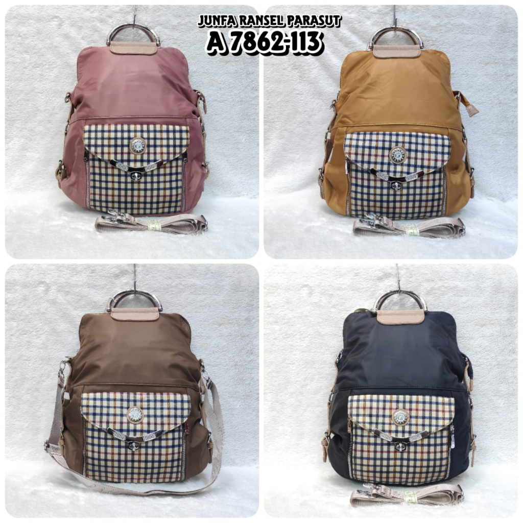 TAS RANSEL JUNFA MULTIFUNGSI ORIGINAL 7862-113 BAHAN PARASUT