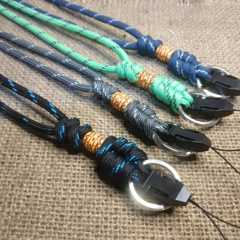 Gantungan Kunci Motor Hp Kalung Paracord 2 in 1