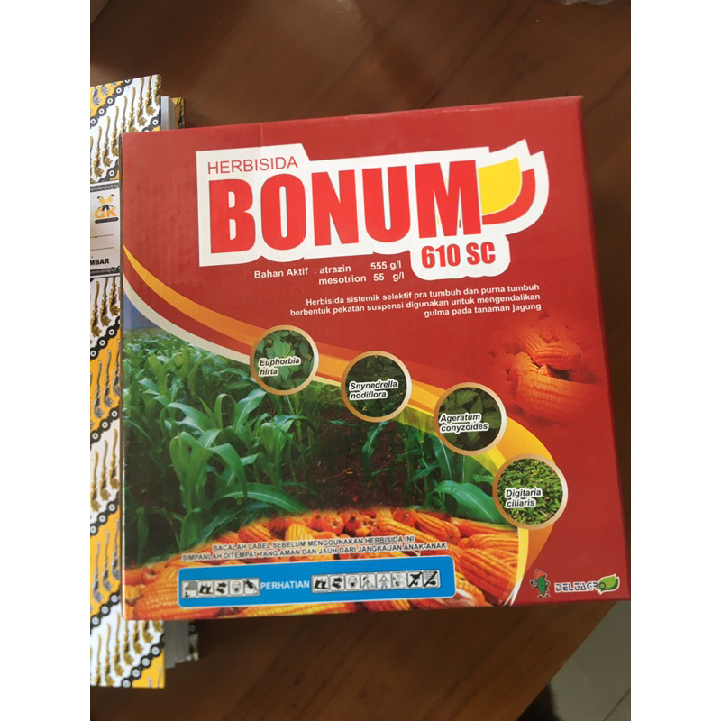 BONUM 500 ML + KAOS | 250 ML + TOPI - HERBISIDA SELEKTIF JAGUNG