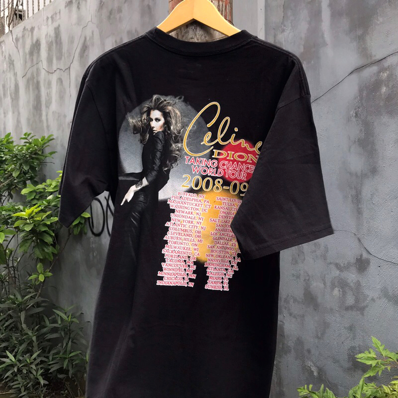 Kaos Vintage Celine Dion Taking Chances World Tour 2008-2009