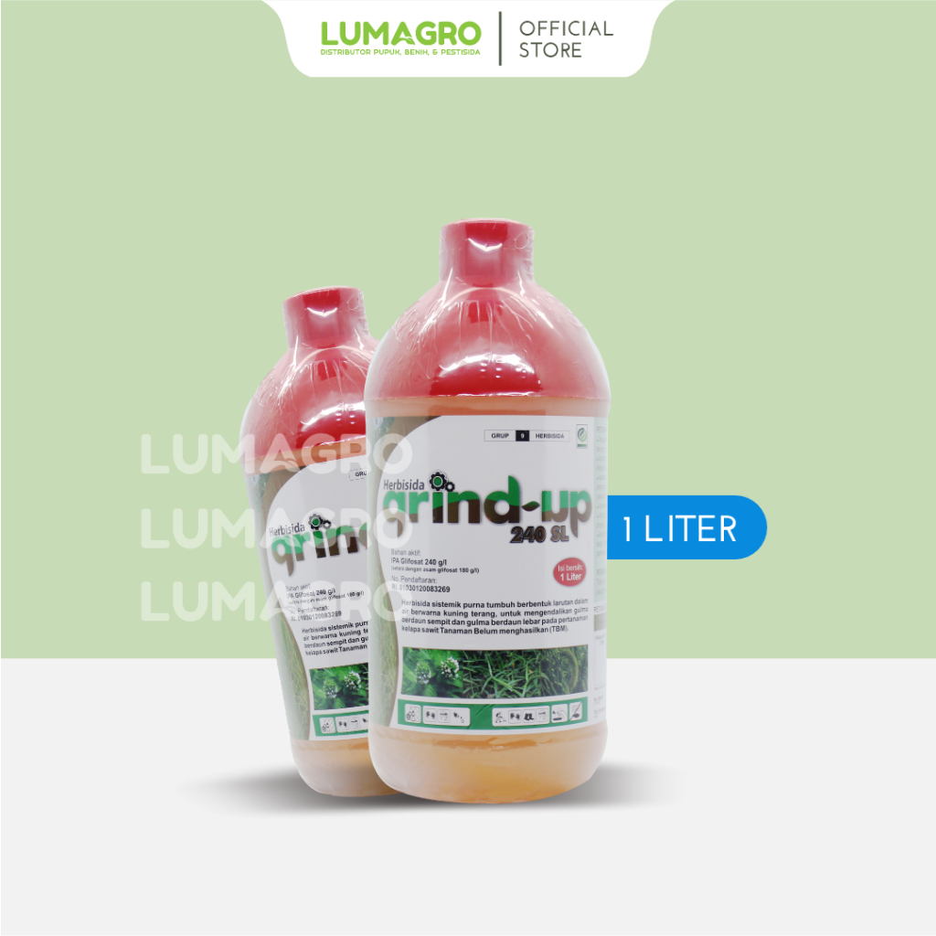 Herbisida Grind-Up 240SL 1L IPA Glifosat Pembasmi Rumput Liar Grind Up GrindUp