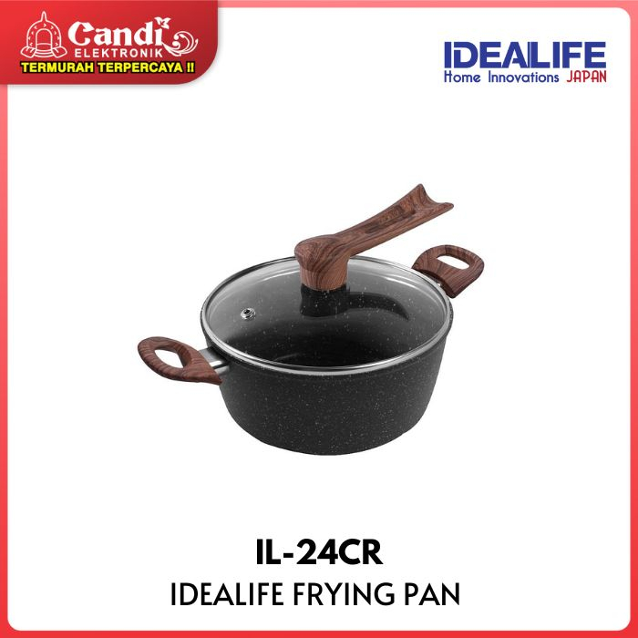 IDEALIFE - CASSEROLE COOKWARE - PANCI CASSEROLE (24CM) - IL-24CR