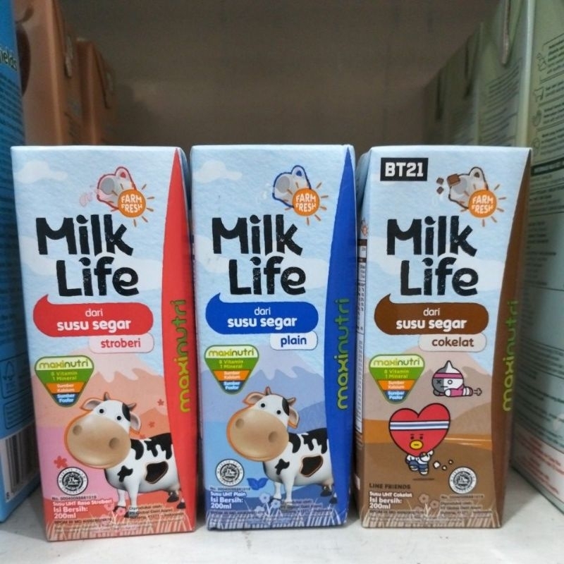 

milk life susu uht 200ml
