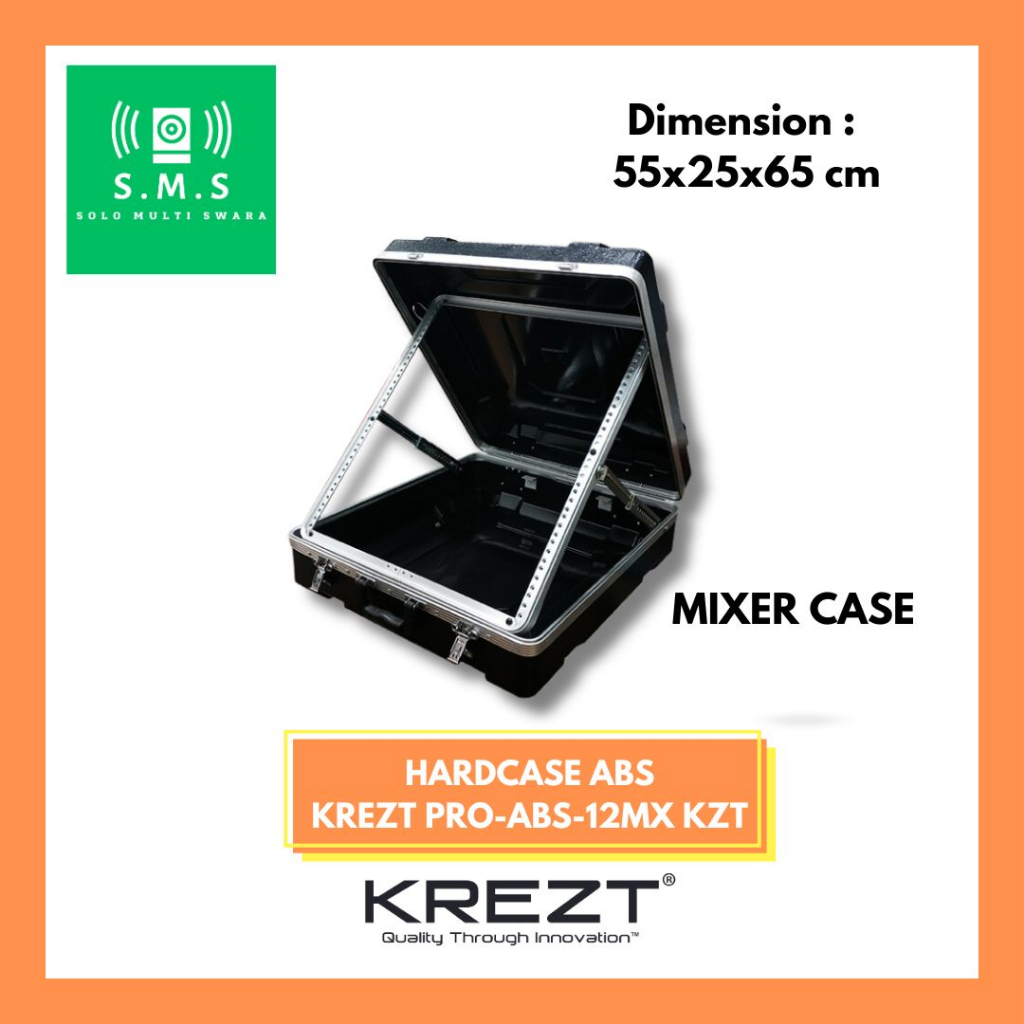 Hardcase Mixer ABS Krezt Pro ABS-12MX KZT ABS Mixer Case
