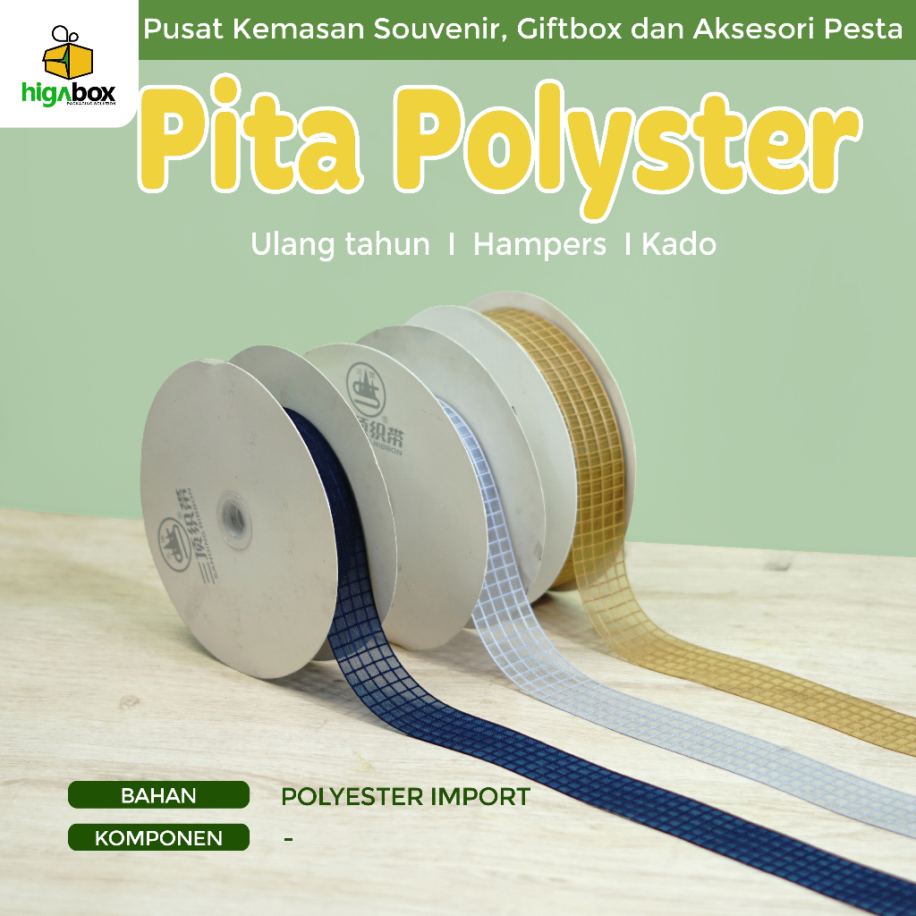 

Pita Nylon Import Motif Kotak-Kotak Warna Warni 4 x 4500 cm I FA17