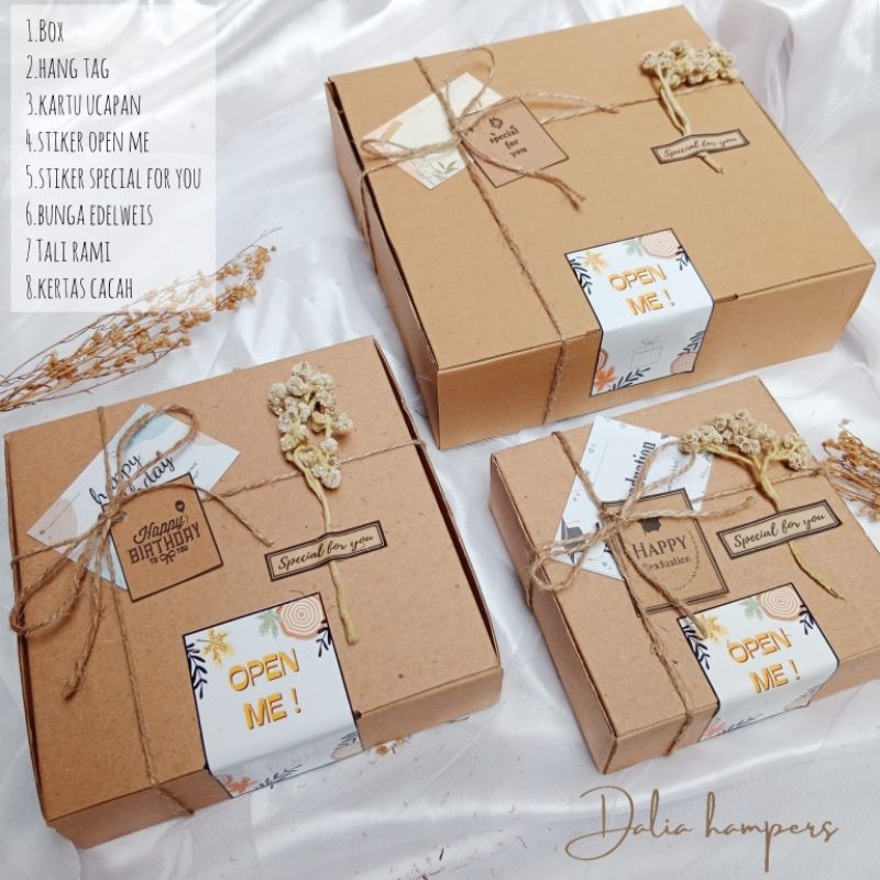 

PART 2 Paket Packaging Hampers Tali rami /Box Rustic