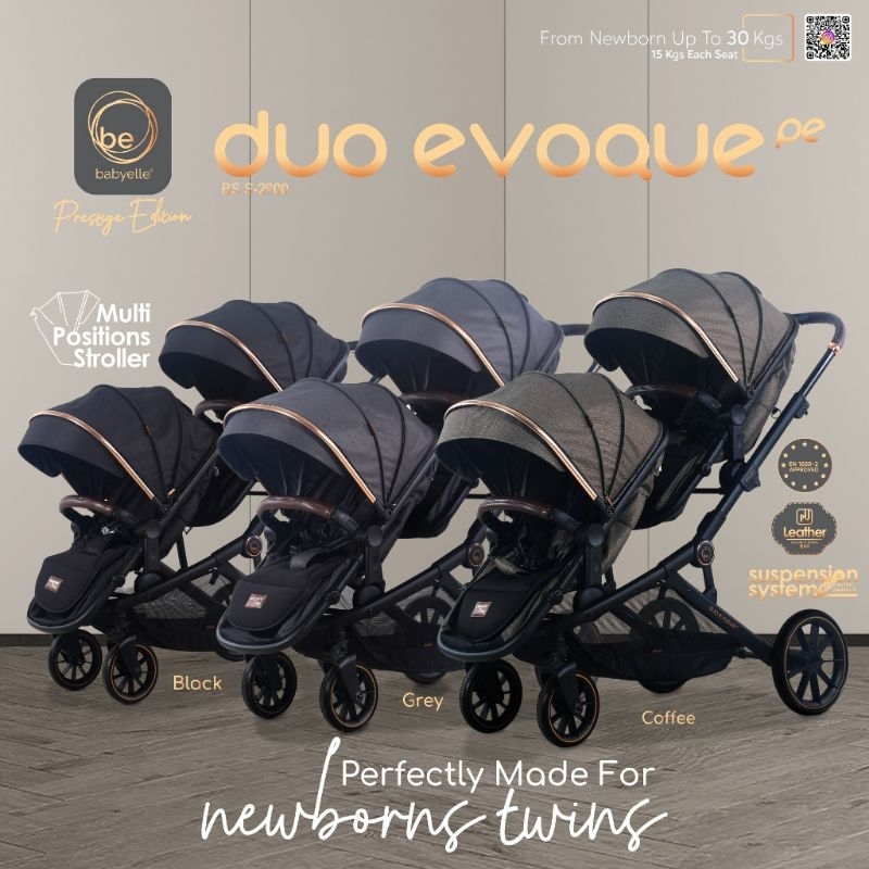 Babyelle Duo Evoque Stroller Bayi Dua Anak Kembar
