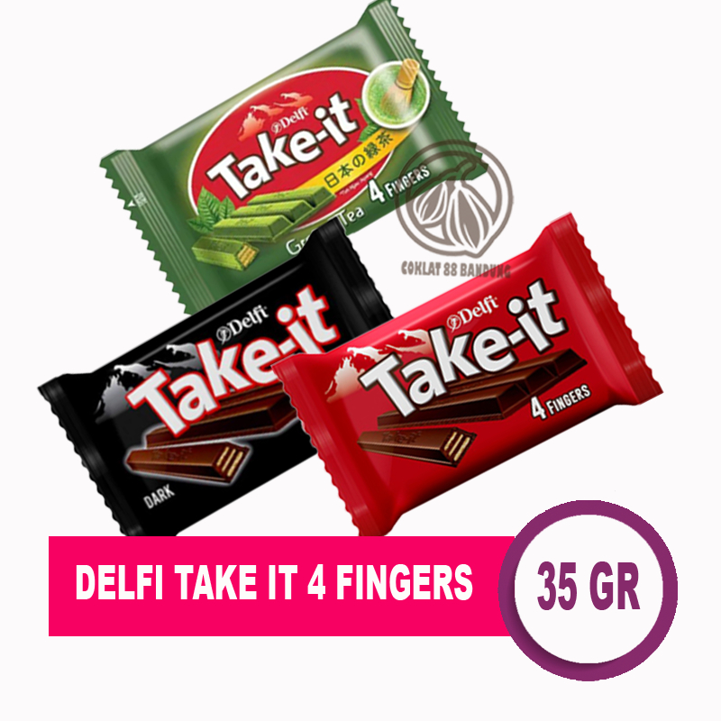 

DELFI TAKE IT 35 GR MILK CHOCOLATE, TAKE IT YOGURT GREEN TEA DARK CHOCOLATE 4F 35 GRAM