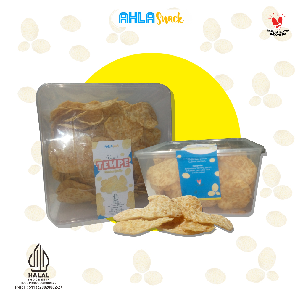 

Keripik Tempe Ahla Snack kemasan box