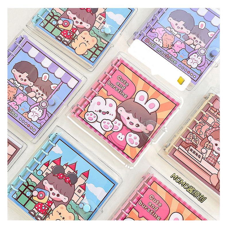 

BUKU BINDER RING BESI DIARY JOURNALING ISI 80 LEMBAR UK 13CMX13CM LEBAR MOTIF MOMO KARTUN @sakimyo