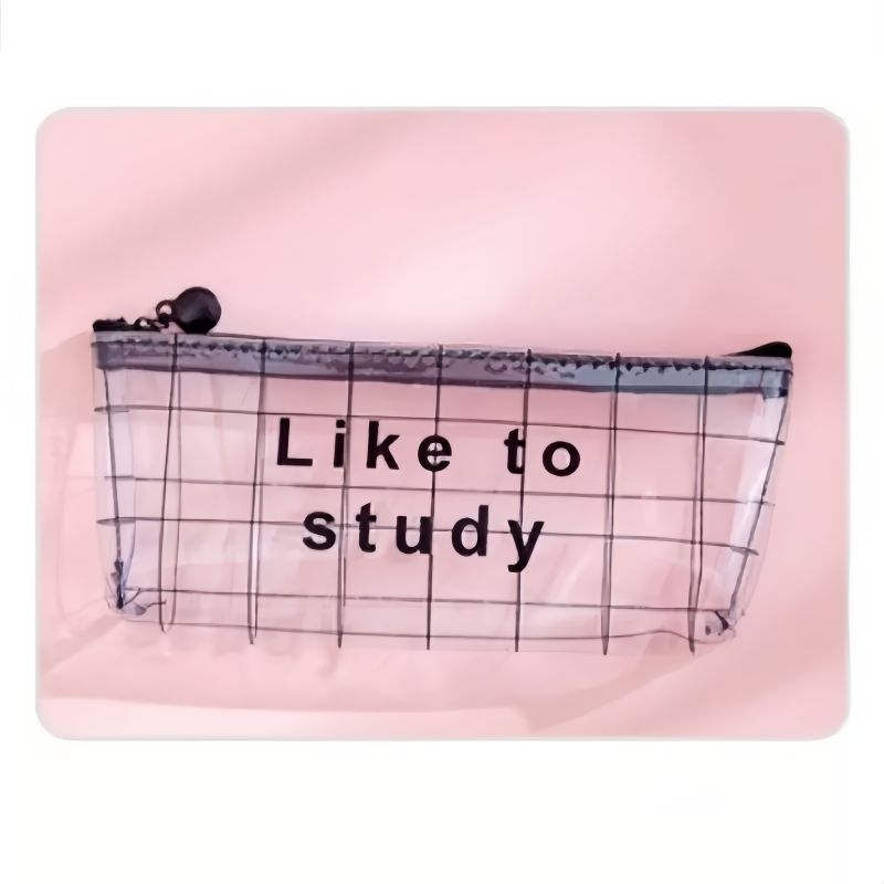 

♥️♥️ Tempat Pensil Premium Import China | Kotak Pensil | Pencil Case Transparan Bening | Stationery Bag