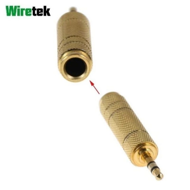 Connector 6.35mm to Aux Audio 3.5mm