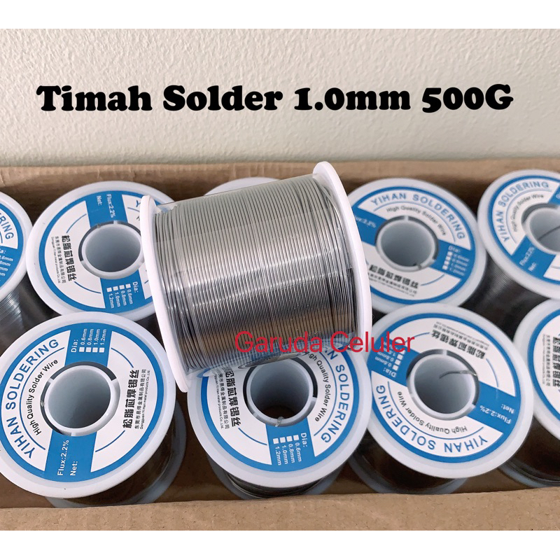 Timah Solder Timah Solder Tinol Tenol 1.0mm 500G 1.0mm 500 Gram YIHAN Original