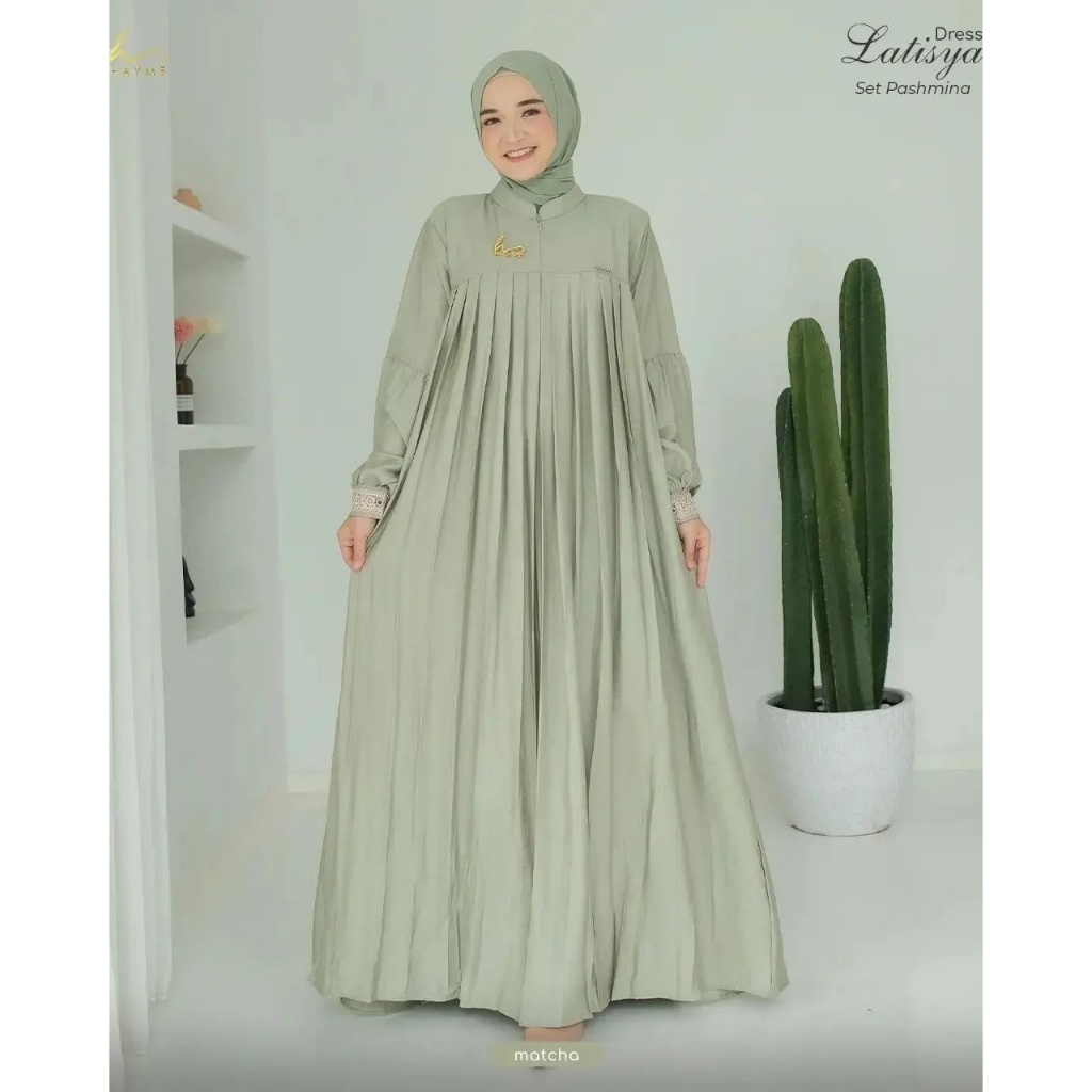 PROMO Latisya Dress Baju Dress Wanita Dewasa Gamis Model Sekarang Perempuan Terbaru 2023 Dress Konda