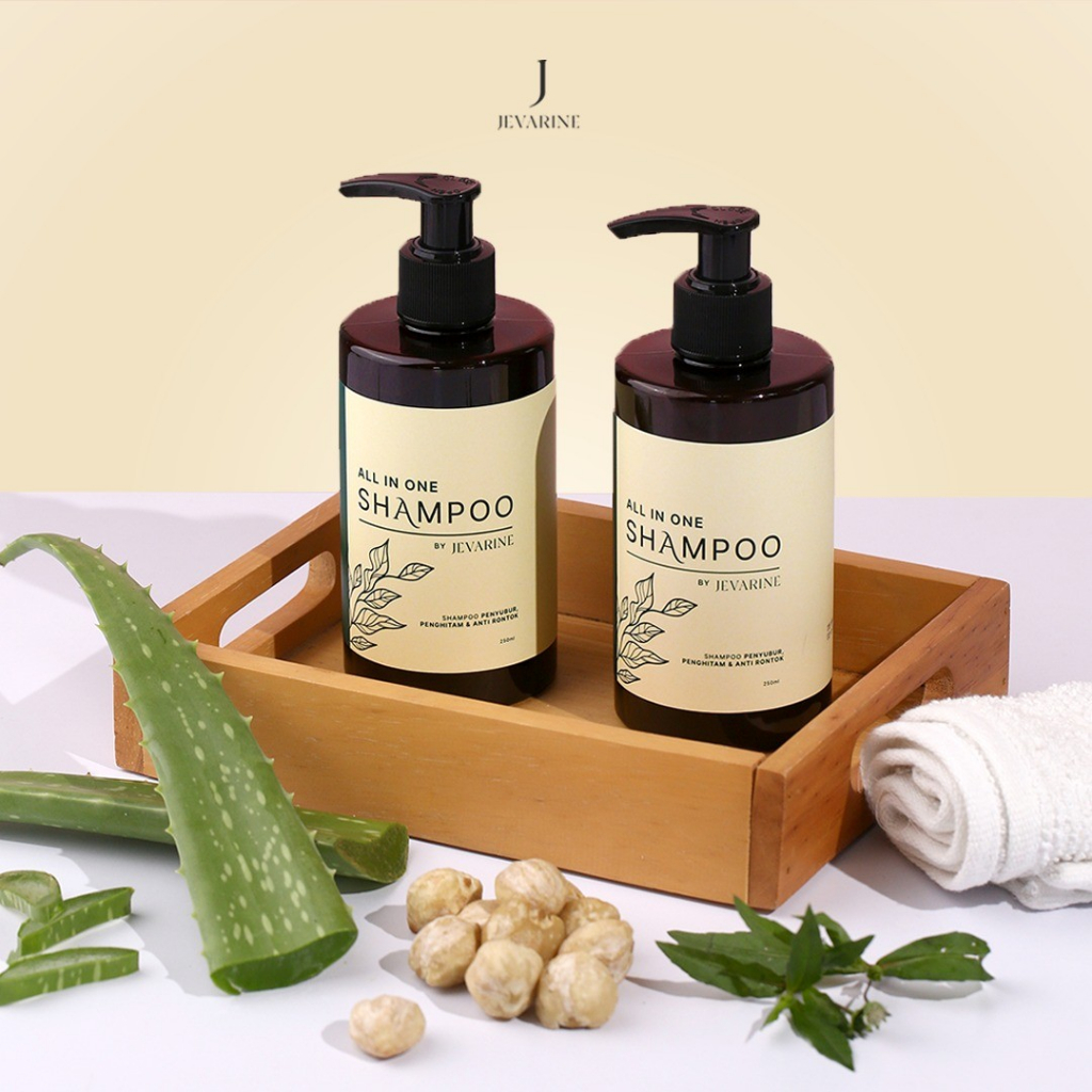 Shampo 250ml pelebat dan pelurus rambut Shampo Jevarine shampo anak dan dewasa olive oil shampoo